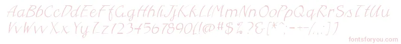 FreehandcyrItalic Font – Pink Fonts on White Background