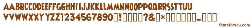 Shermlocksolid Font – Brown Fonts on White Background