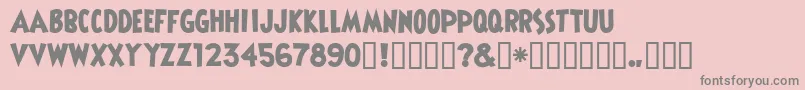 Shermlocksolid Font – Gray Fonts on Pink Background