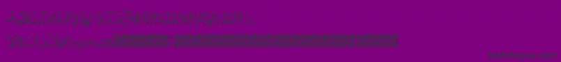 fuente Springtyme – Fuentes Negras Sobre Fondo Morado