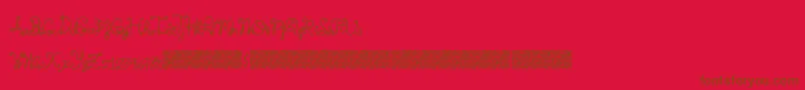 Springtyme Font – Brown Fonts on Red Background