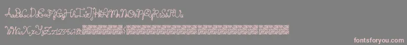 Springtyme Font – Pink Fonts on Gray Background