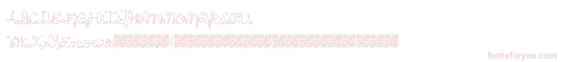 Springtyme Font – Pink Fonts on White Background