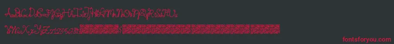 Springtyme Font – Red Fonts on Black Background