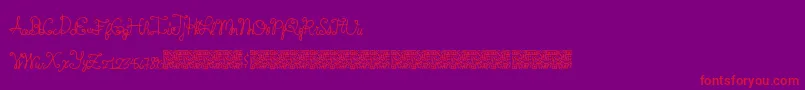 fuente Springtyme – Fuentes Rojas Sobre Fondo Morado