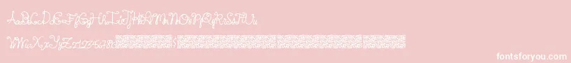 Springtyme Font – White Fonts on Pink Background