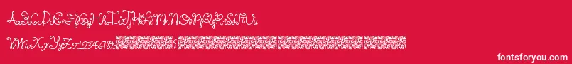 Springtyme Font – White Fonts on Red Background
