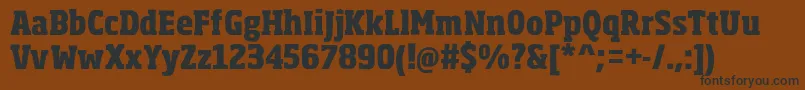 SohomaExtrabold Font – Black Fonts on Brown Background