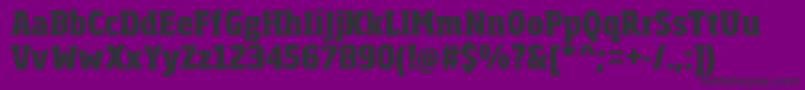 フォントSohomaExtrabold – 紫の背景に黒い文字