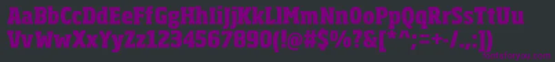 SohomaExtrabold Font – Purple Fonts on Black Background