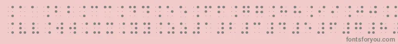 fuente Brailleslo6dot – Fuentes Grises Sobre Fondo Rosa