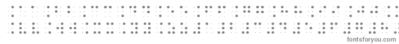 フォントBrailleslo6dot – 灰色のフォント