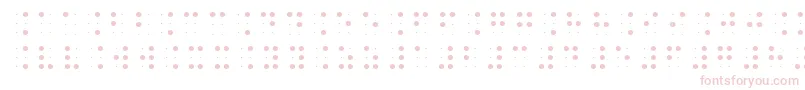 fuente Brailleslo6dot – Fuentes Rosadas Sobre Fondo Blanco