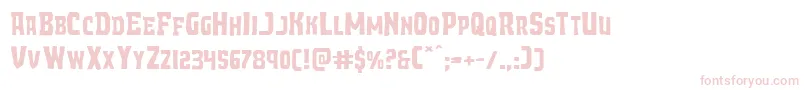 Fonte Demonpriestexpand – fontes rosa em um fundo branco