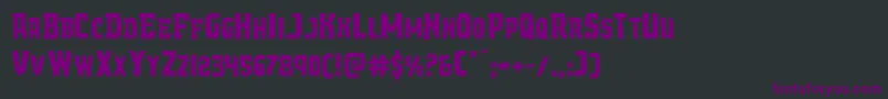 Więcej informacji o czcionce Demonpriestexpand Czcionka Demonpriestexpand – fioletowe czcionki na czarnym tle