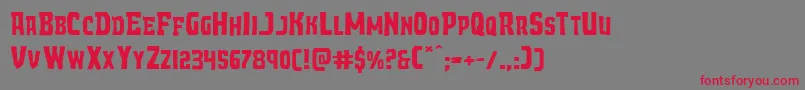 Demonpriestexpand Font – Red Fonts on Gray Background