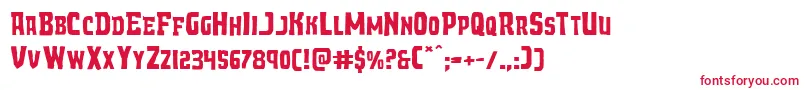 フォントDemonpriestexpand – 赤い文字