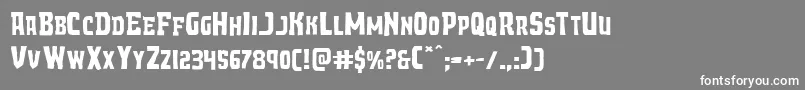 Demonpriestexpand Font – White Fonts on Gray Background