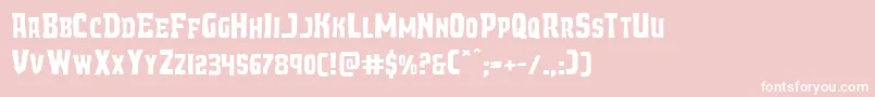 Demonpriestexpand Font – White Fonts on Pink Background