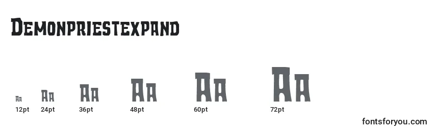 Demonpriestexpand Font Sizes