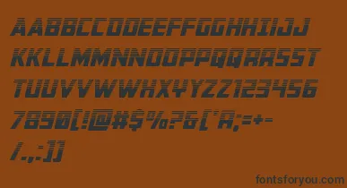 Buchananhalfital font – Black Fonts On Brown Background