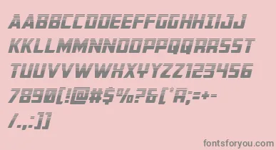 Buchananhalfital font – Gray Fonts On Pink Background