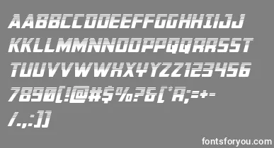Buchananhalfital font – White Fonts On Gray Background
