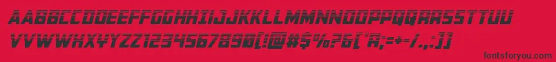 Buchananhalfital Font – Black Fonts on Red Background