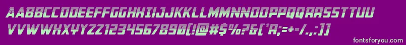 Buchananhalfital Font – Green Fonts on Purple Background