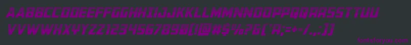 Buchananhalfital Font – Purple Fonts on Black Background
