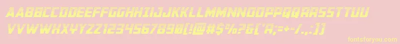 Buchananhalfital Font – Yellow Fonts on Pink Background