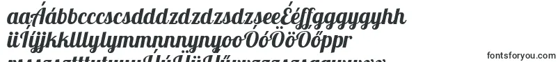 Шрифт LobstertwoBolditalic – венгерские шрифты