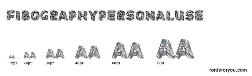 sizes of fibographypersonaluse font, fibographypersonaluse sizes