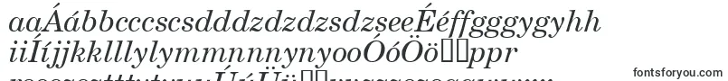 Шрифт NewmilleniumschlbkItalicsh – венгерские шрифты