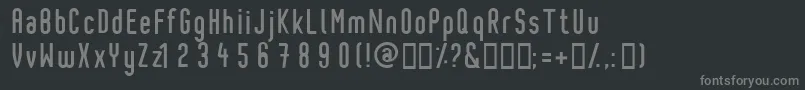 Czcionka Pixochrome – szare czcionki na czarnym tle