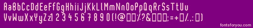 Pixochrome Font – Pink Fonts on Purple Background