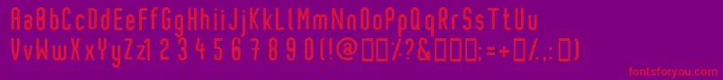 Pixochrome Font – Red Fonts on Purple Background