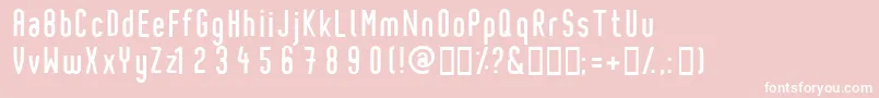 Pixochrome Font – White Fonts on Pink Background