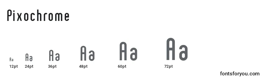 Pixochrome Font Sizes