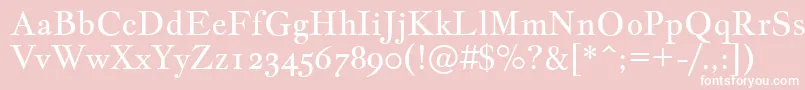 JacquesfrancoisRegular Font – White Fonts on Pink Background