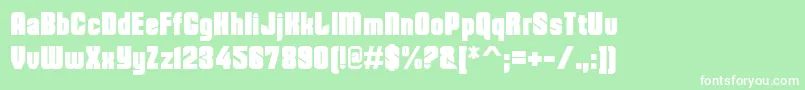 DohrmaRegular Font – White Fonts on Green Background