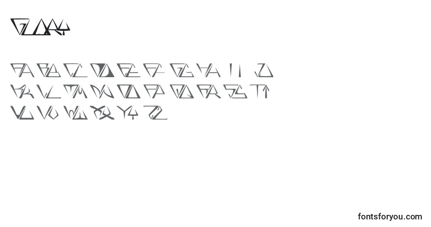 Шрифт Glory – алфавит, цифры, специальные символы