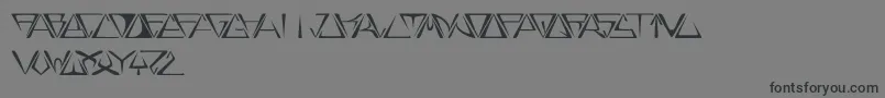 フォントGlory – 黒い文字の灰色の背景