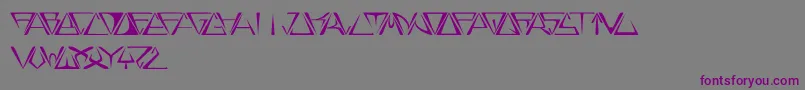 フォントGlory – 紫色のフォント、灰色の背景