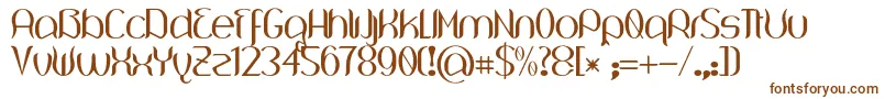 Wouliane Font – Brown Fonts on White Background