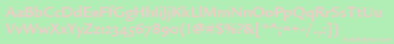 LegacySansOsItcTtBold Font – Pink Fonts on Green Background