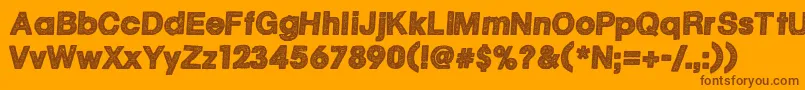 PositiveReinforcement Font – Brown Fonts on Orange Background