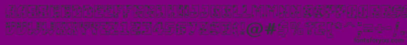 ASimplerspot-Schriftart – Schwarze Schriften auf violettem Hintergrund