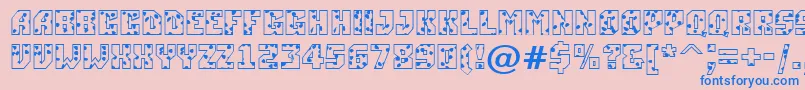 fuente ASimplerspot – Fuentes Azules Sobre Fondo Rosa