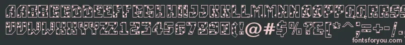 ASimplerspot Font – Pink Fonts on Black Background